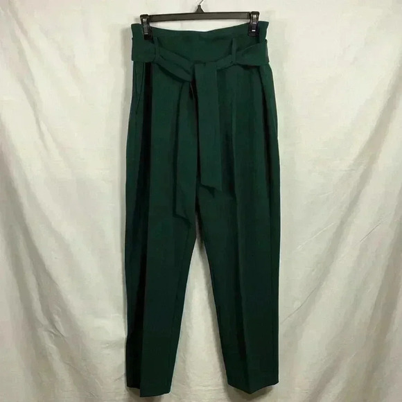 Cupcakes and Cashmere High Waist Green Pants with Sash in Size Medium. - Picture 2 of 10